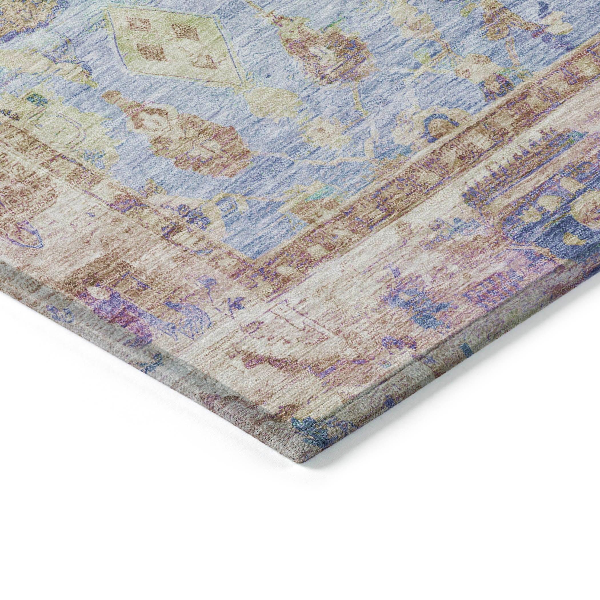 Laeel Seafoam Washable Indoor-Outdoor Rug