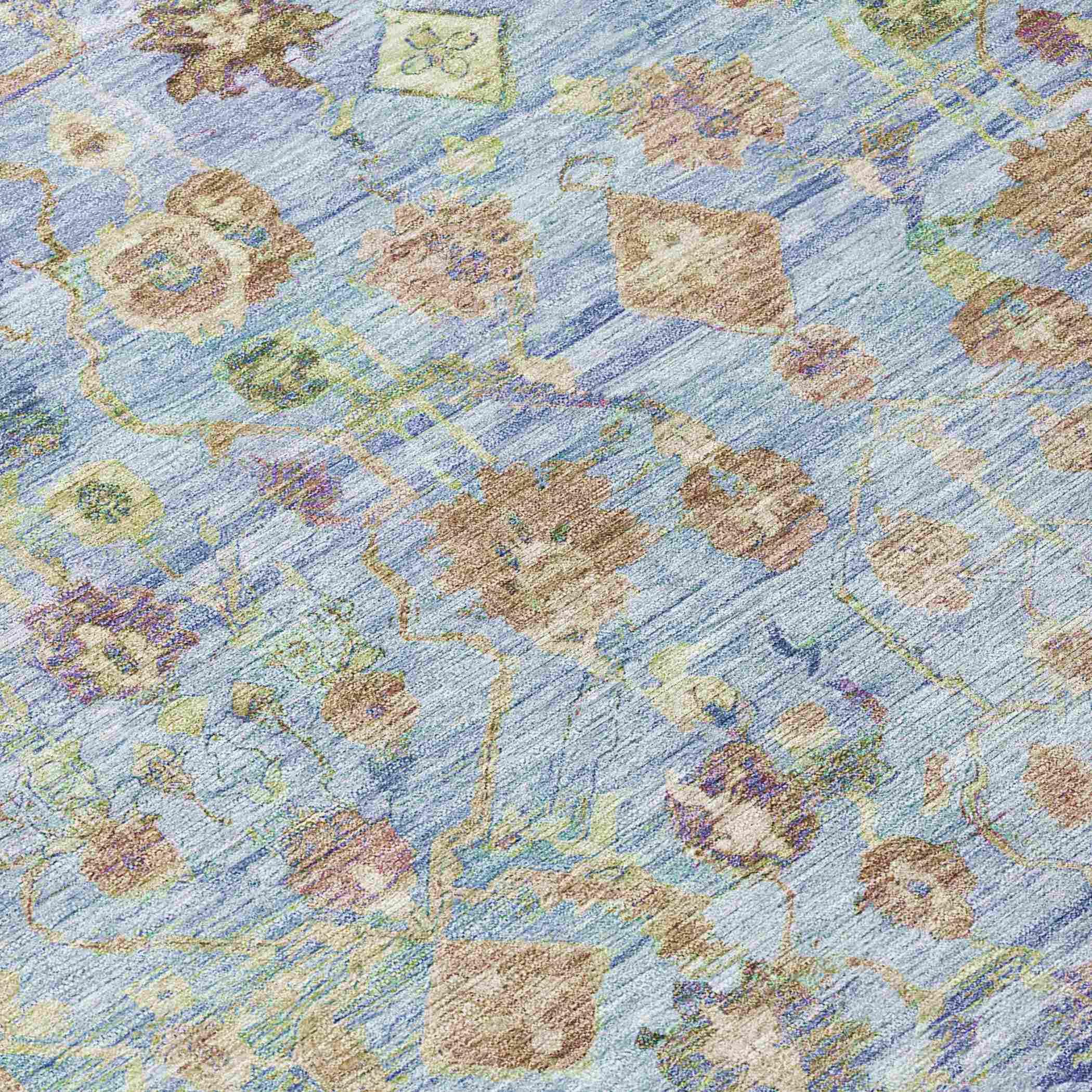 Laeel Seafoam Washable Indoor-Outdoor Rug