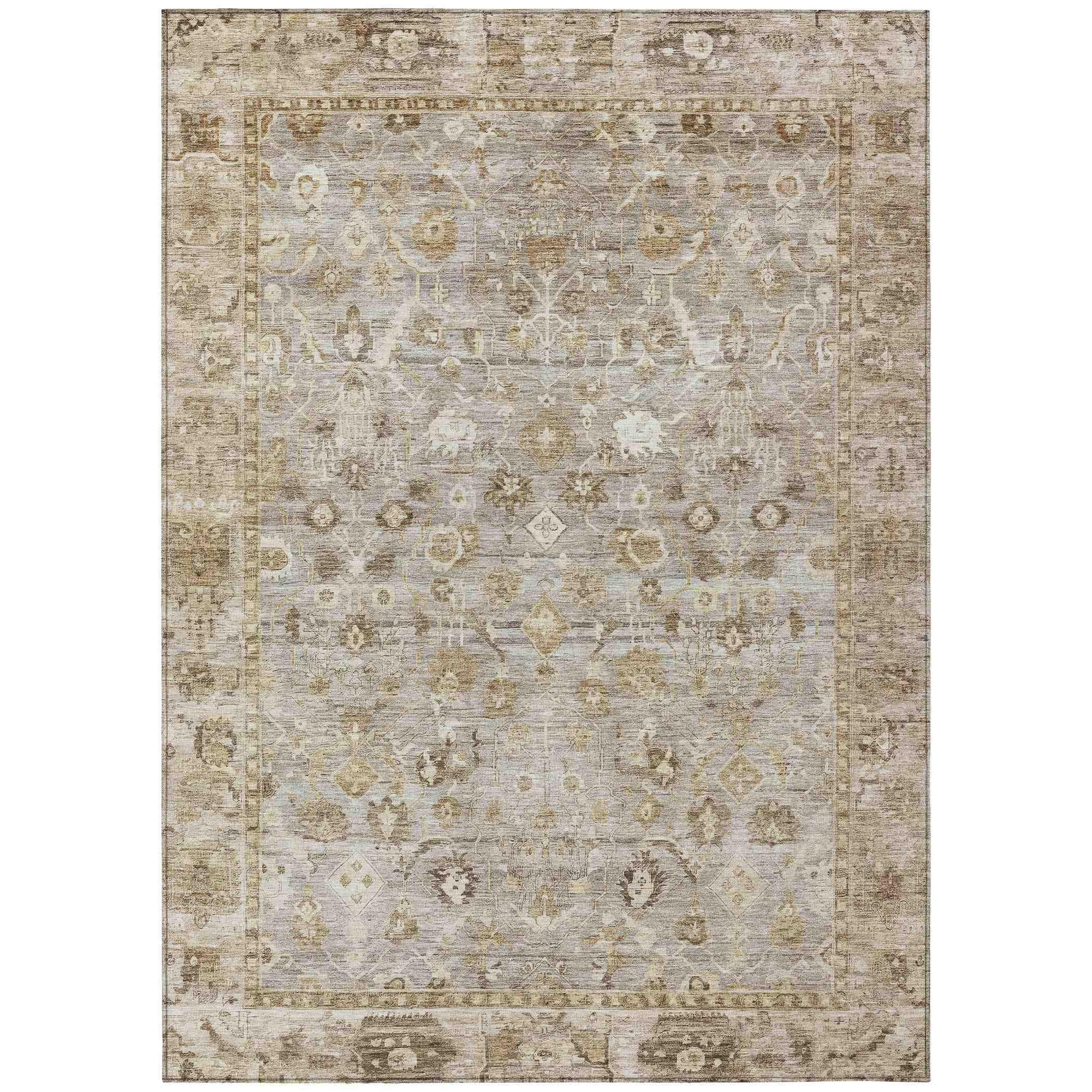 Addison Rugs Laeel Brown Washable Indoor-Outdoor Rug