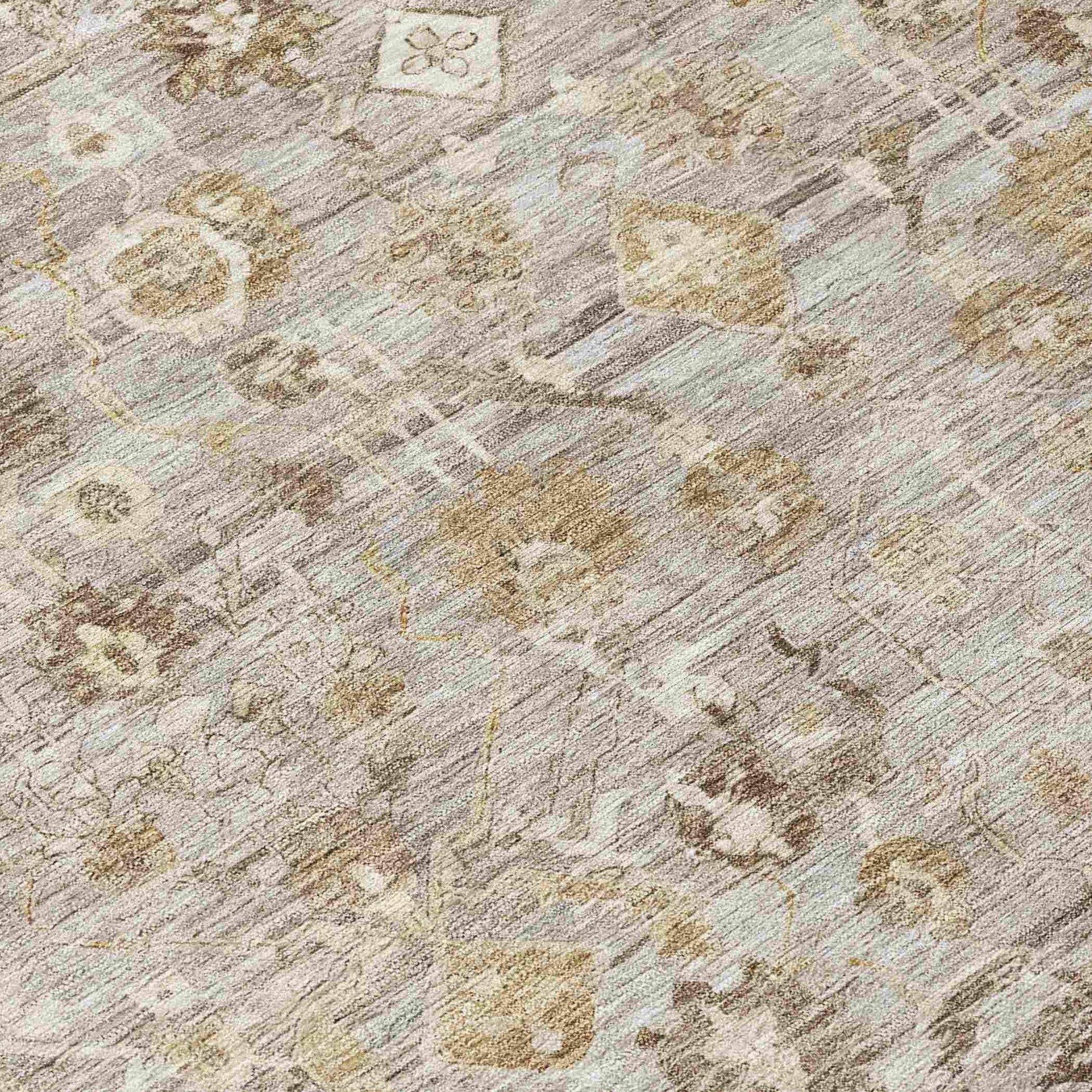 Addison Rugs Laeel Brown Washable Indoor-Outdoor Rug