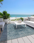 Addison Rugs Laeon Blue Washable Indoor-Outdoor Rug