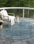 Addison Rugs Laeon Blue Washable Indoor-Outdoor Rug