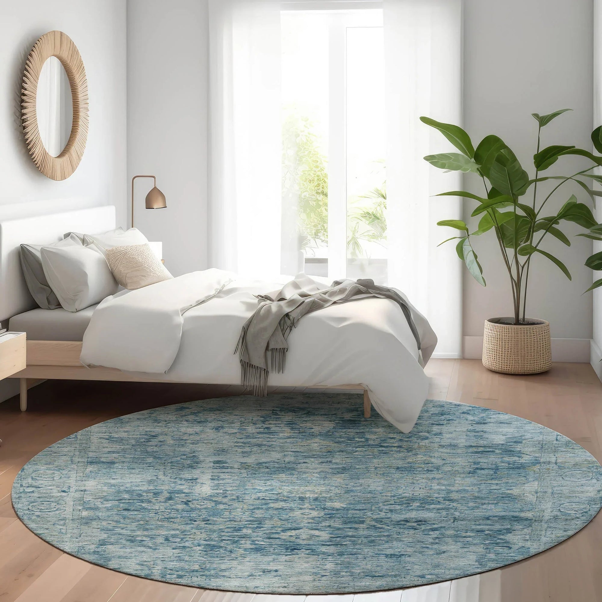Addison Rugs Laeon Blue Washable Indoor-Outdoor Rug