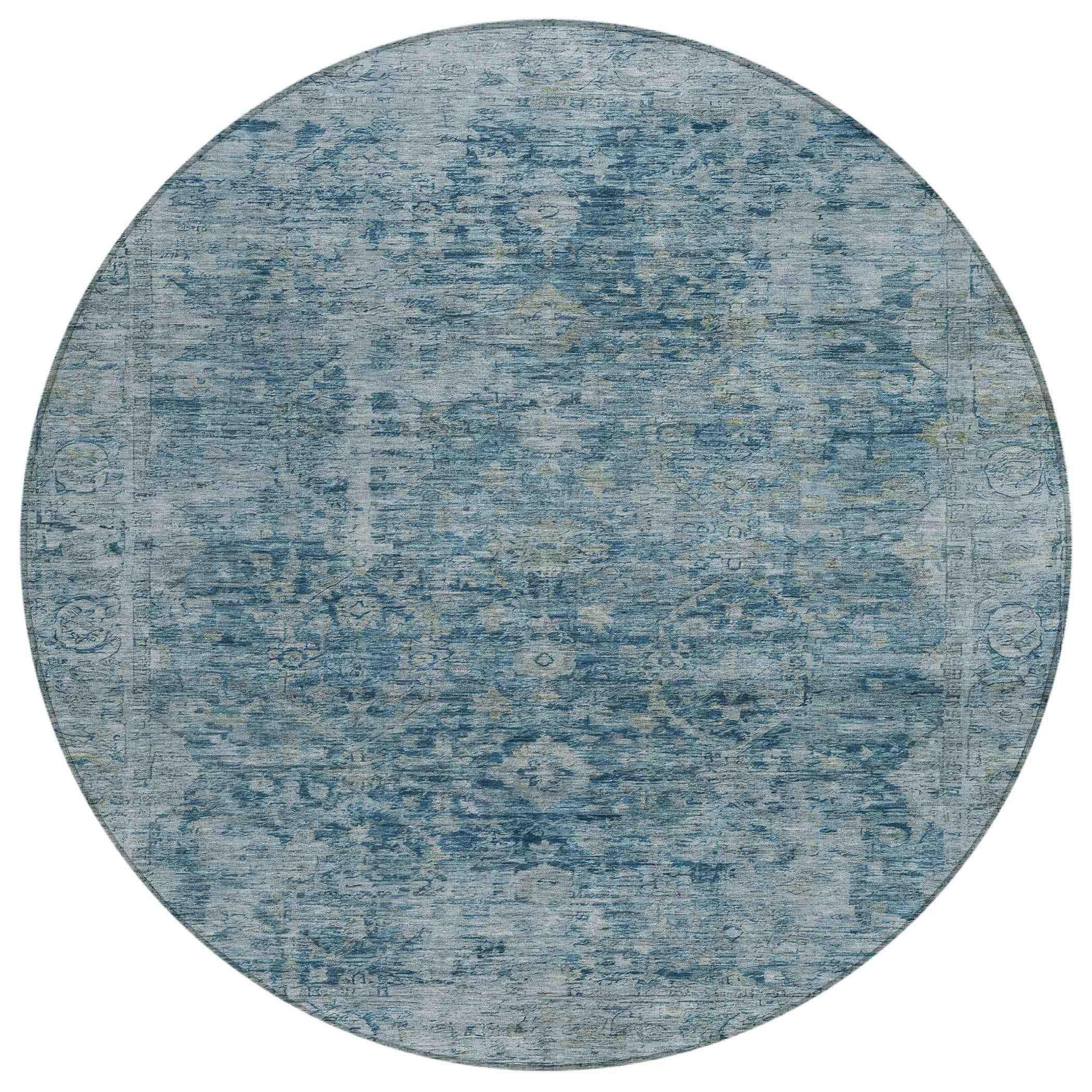 Addison Rugs Laeon Blue Washable Indoor-Outdoor Rug