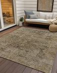 Addison Rugs Laeon Brown Washable Indoor-Outdoor Rug