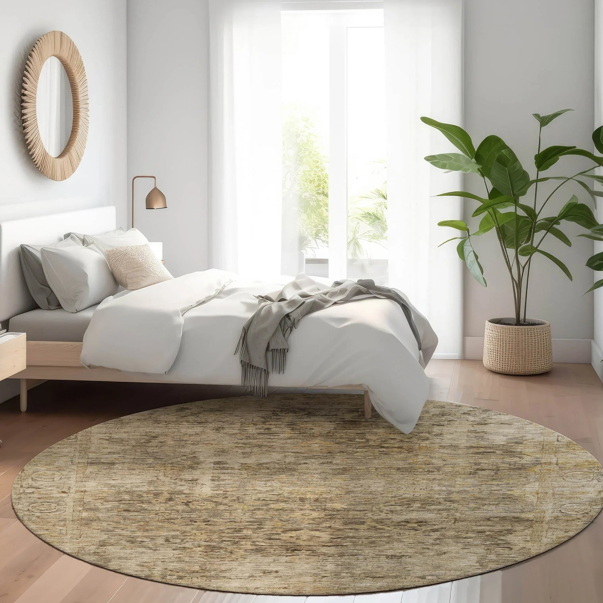 Addison Rugs Laeon Brown Washable Indoor-Outdoor Rug