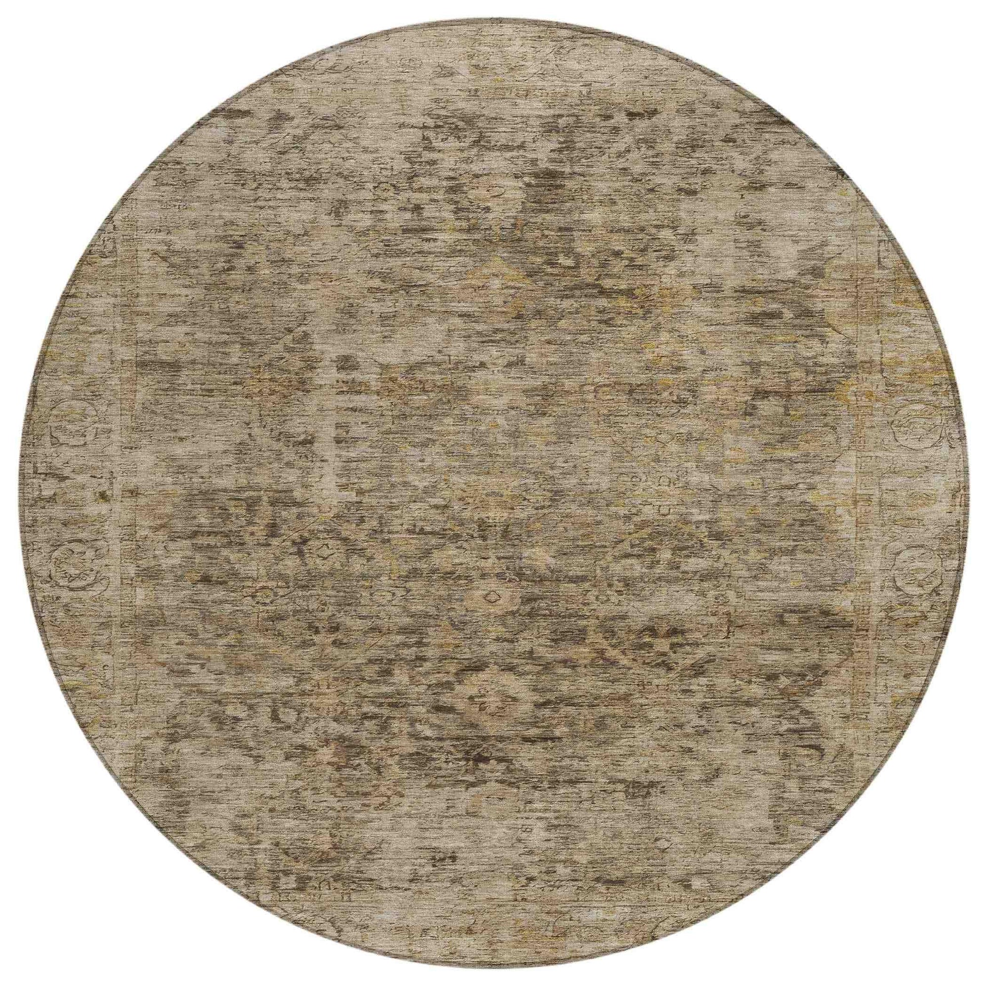 Addison Rugs Laeon Brown Washable Indoor-Outdoor Rug
