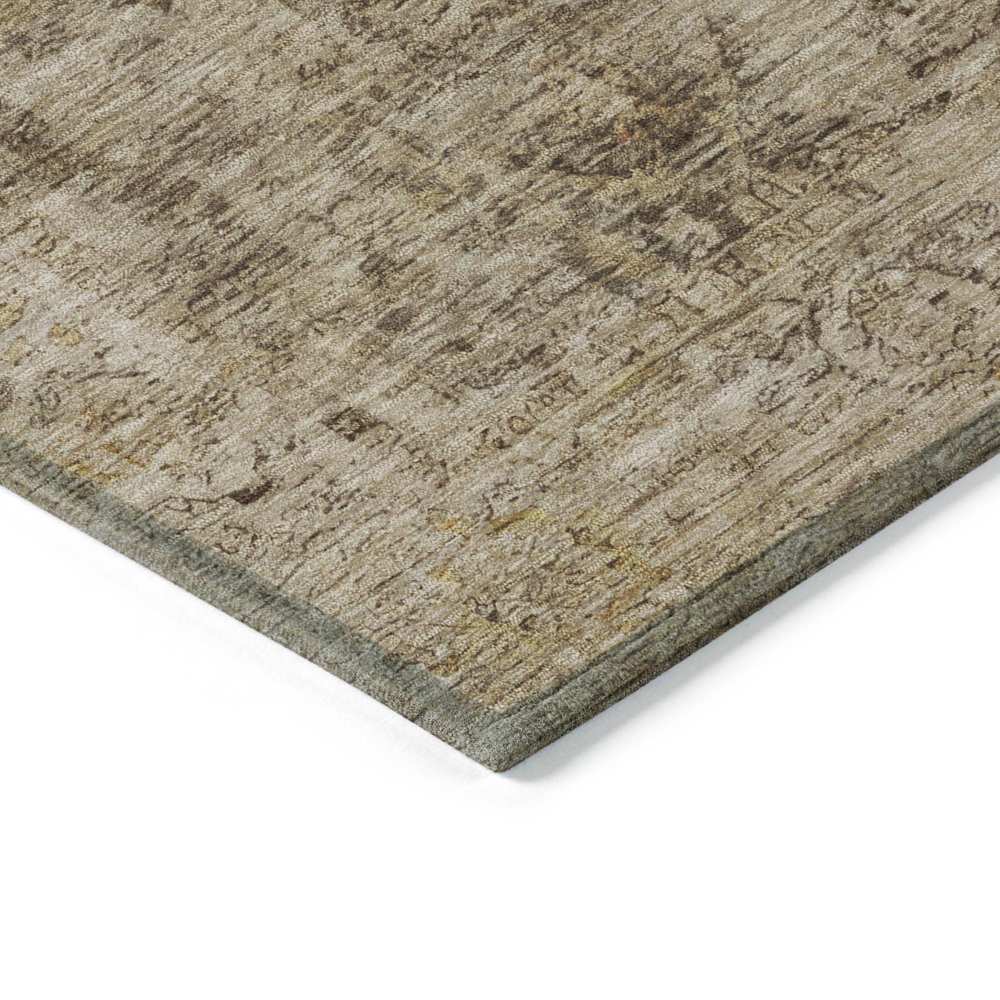 Addison Rugs Laeon Brown Washable Indoor-Outdoor Rug