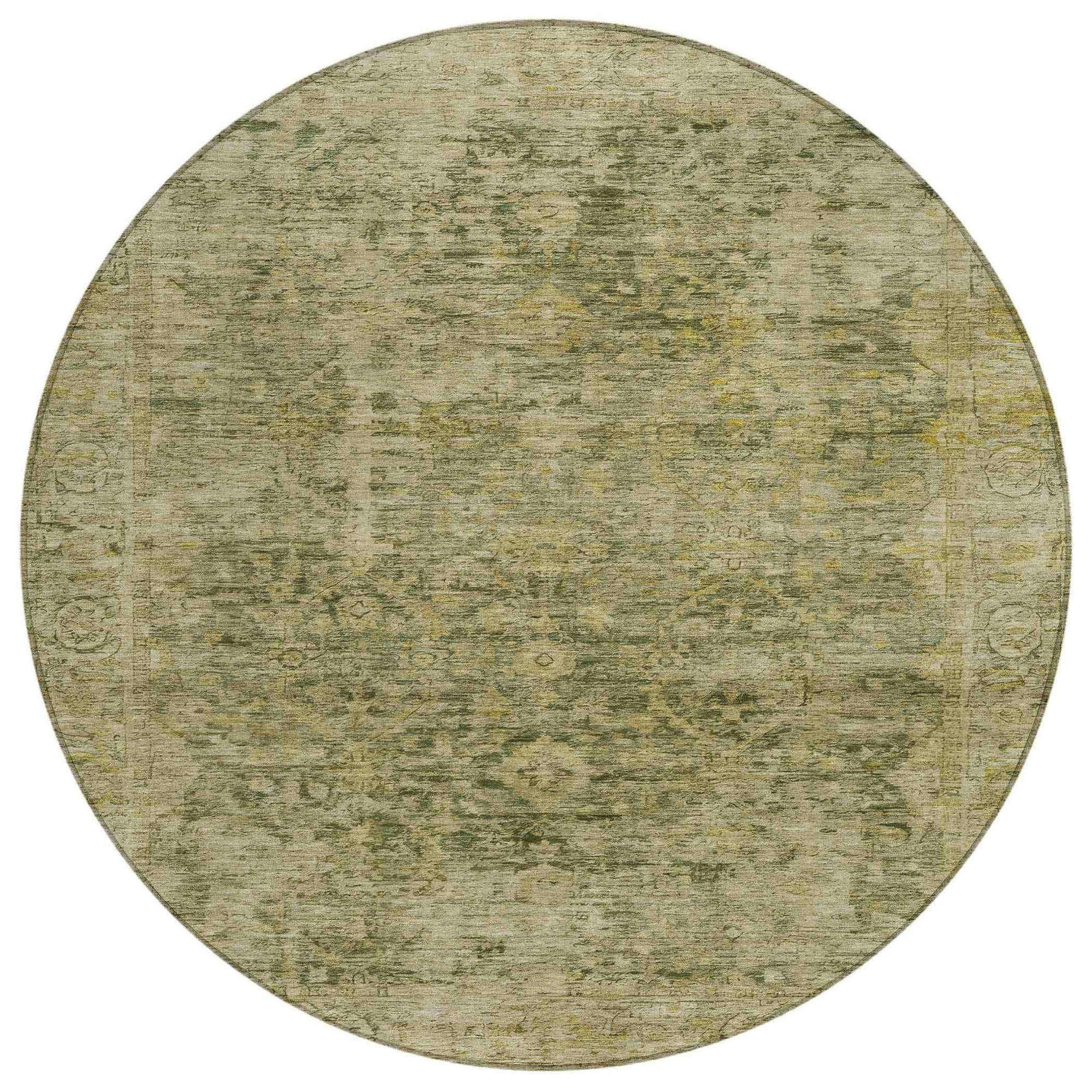 Addison Rugs Laeon Green Washable Indoor-Outdoor Rug