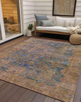 Addison Rugs Laeon Navy Washable Indoor-Outdoor Rug