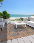 Addison Rugs Laeon Navy Washable Indoor-Outdoor Rug