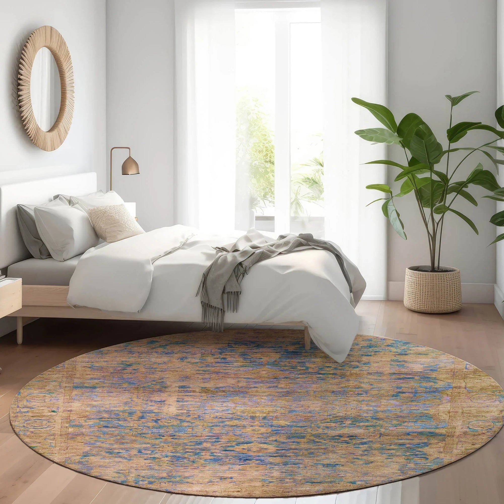 Addison Rugs Laeon Navy Washable Indoor-Outdoor Rug