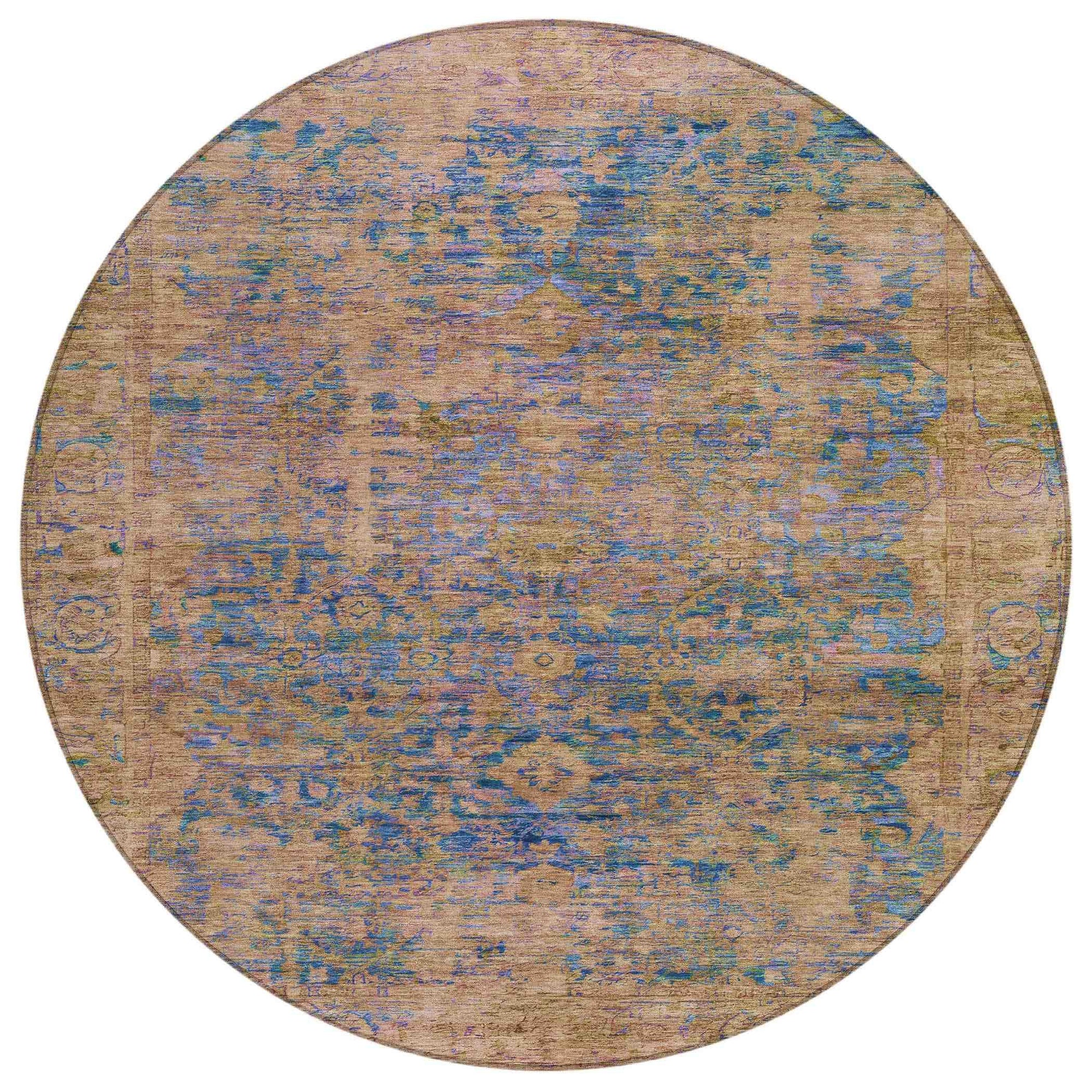 Addison Rugs Laeon Navy Washable Indoor-Outdoor Rug