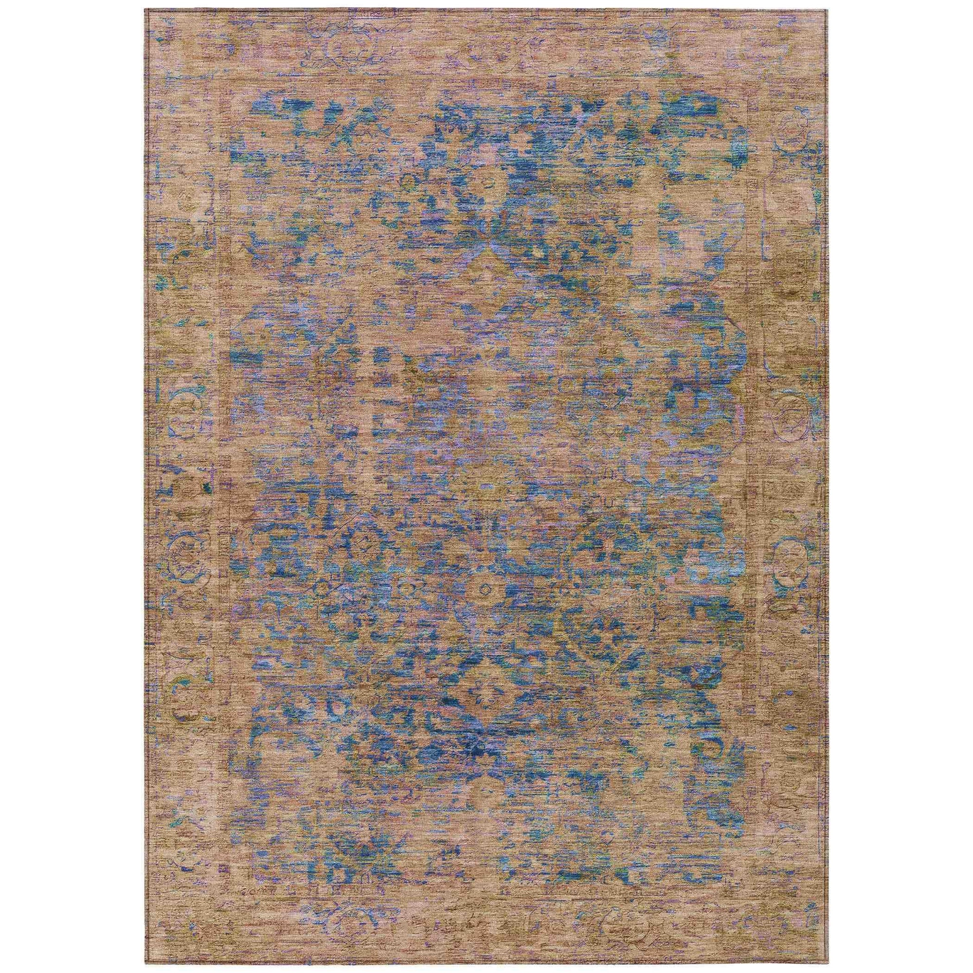 Addison Rugs Laeon Navy Washable Indoor-Outdoor Rug