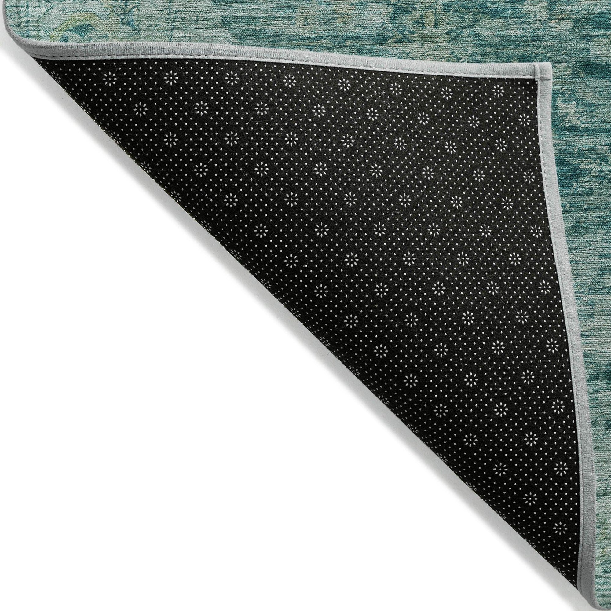 Addison Rugs Laeon Teal Washable Indoor-Outdoor Rug