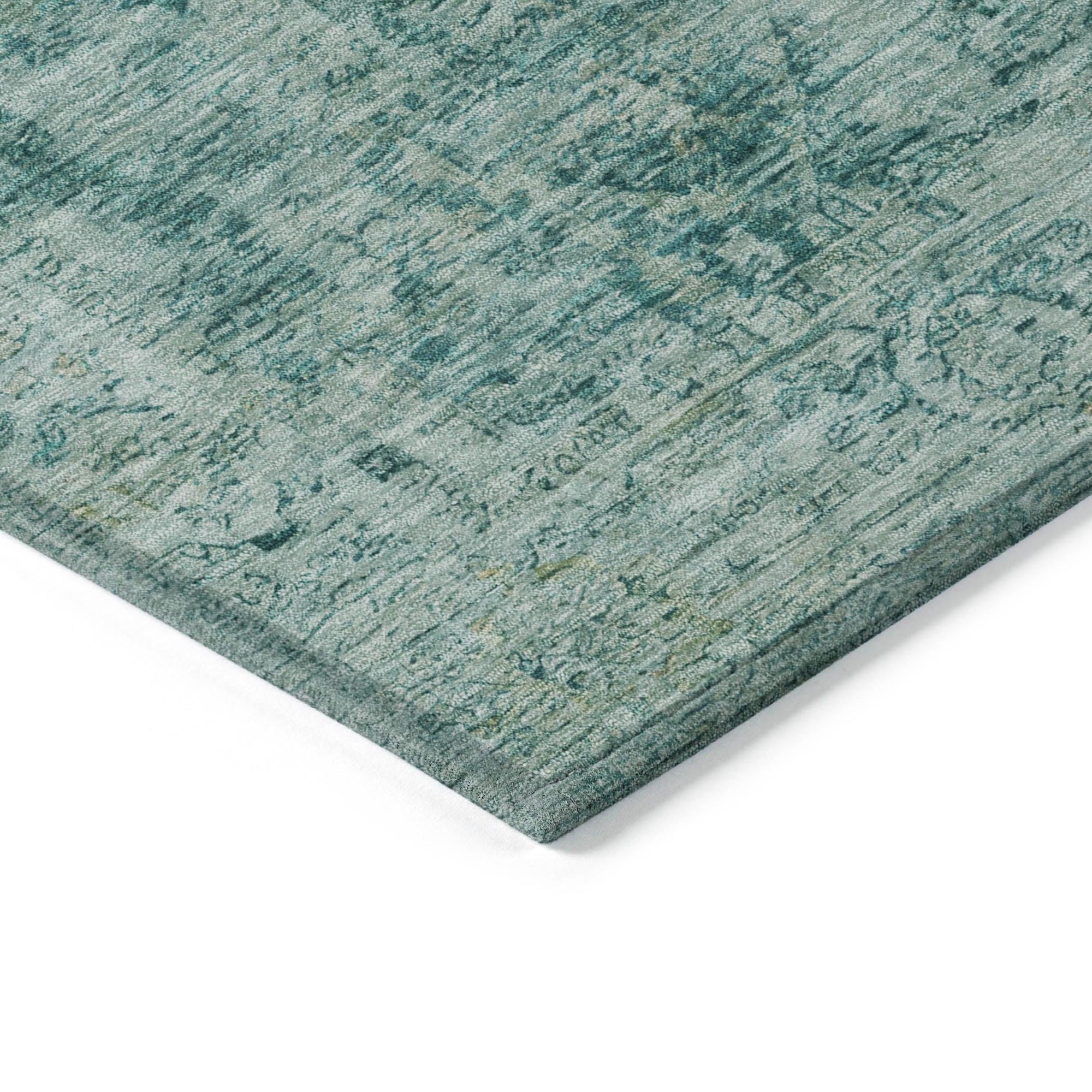Addison Rugs Laeon Teal Washable Indoor-Outdoor Rug