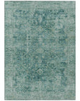 Addison Rugs Laeon Teal Washable Indoor-Outdoor Rug