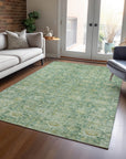Addison Rugs Laeora Green Washable Indoor-Outdoor Rug