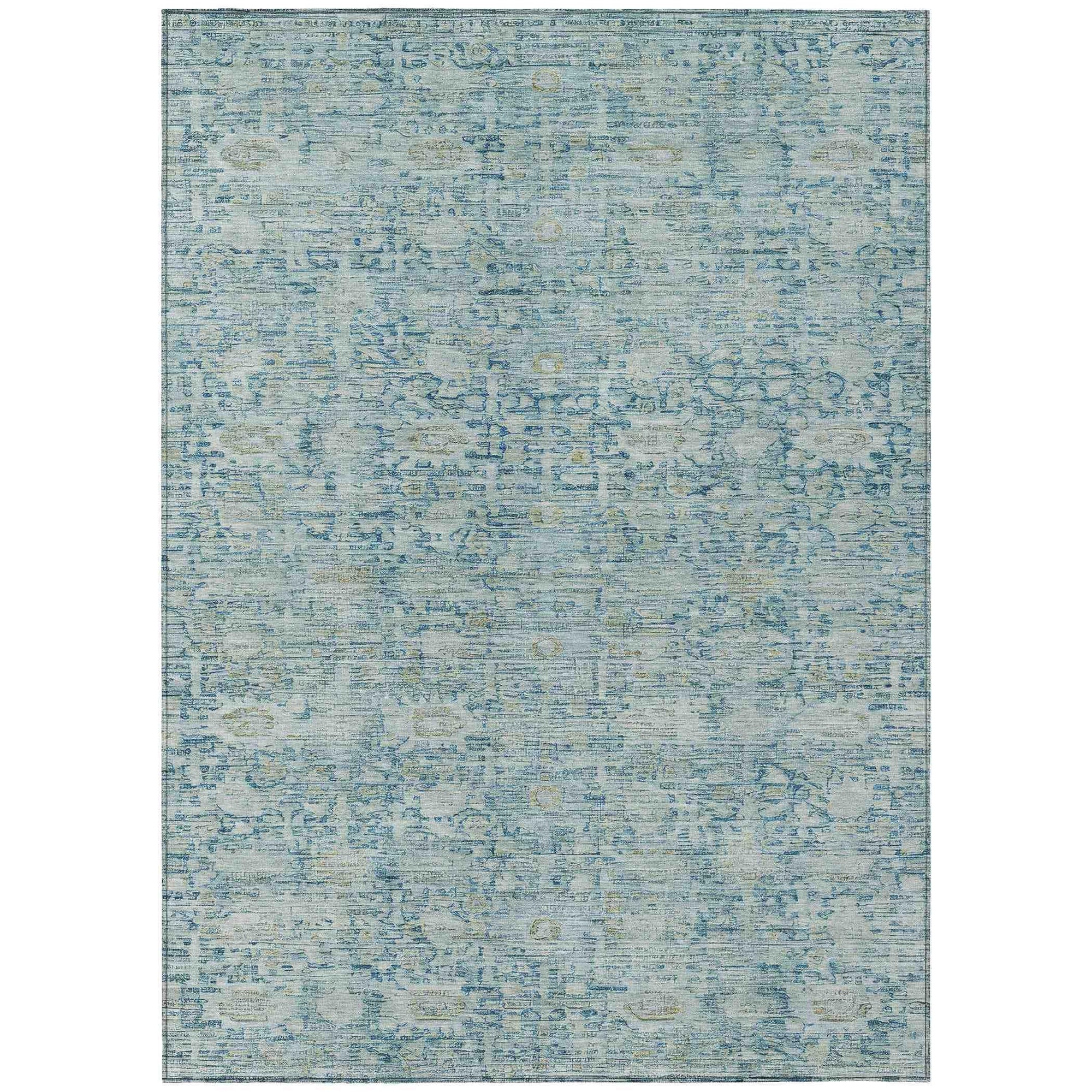 Addison Rugs Laeora Blue Washable Indoor-Outdoor Rug