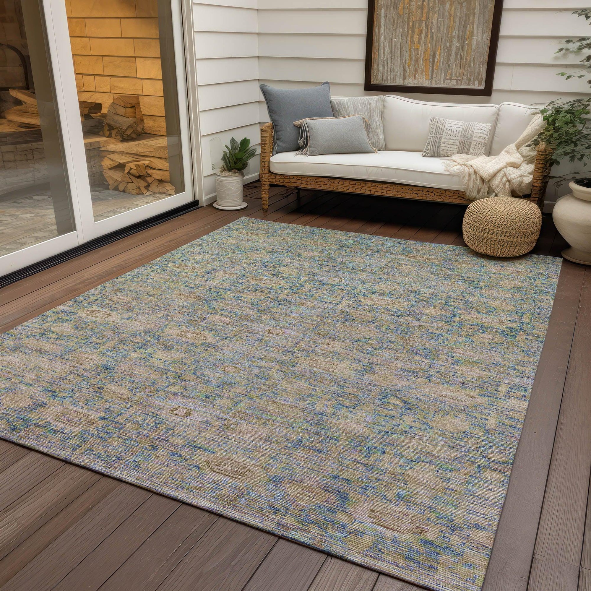 Addison Rugs Laeora Coral Washable Indoor-Outdoor Rug