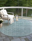 Addison Rugs Laeoril Blue Washable Indoor-Outdoor Rug