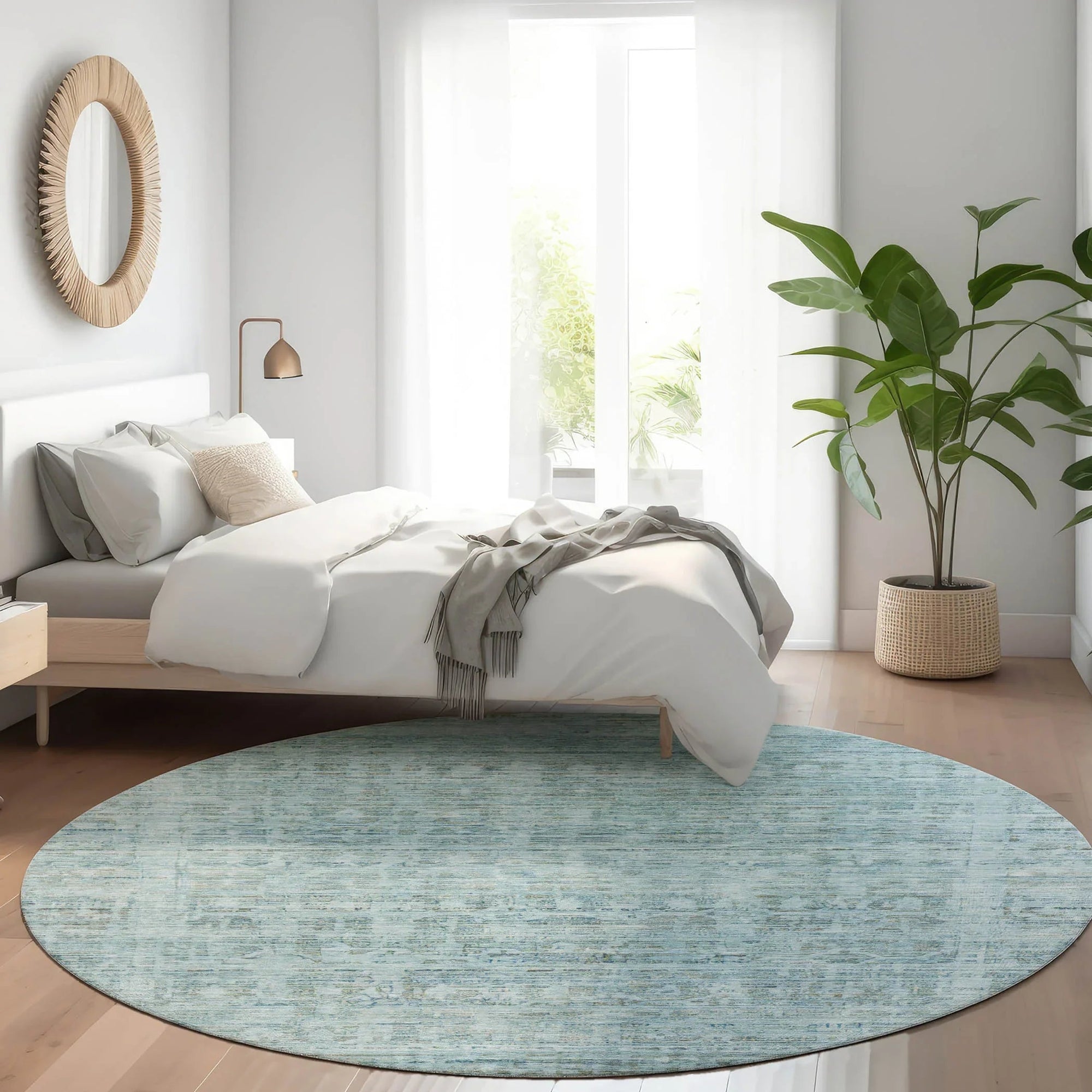 Addison Rugs Laeoril Blue Washable Indoor-Outdoor Rug