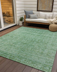 Addison Rugs Laeoril Teal Washable Indoor-Outdoor Rug