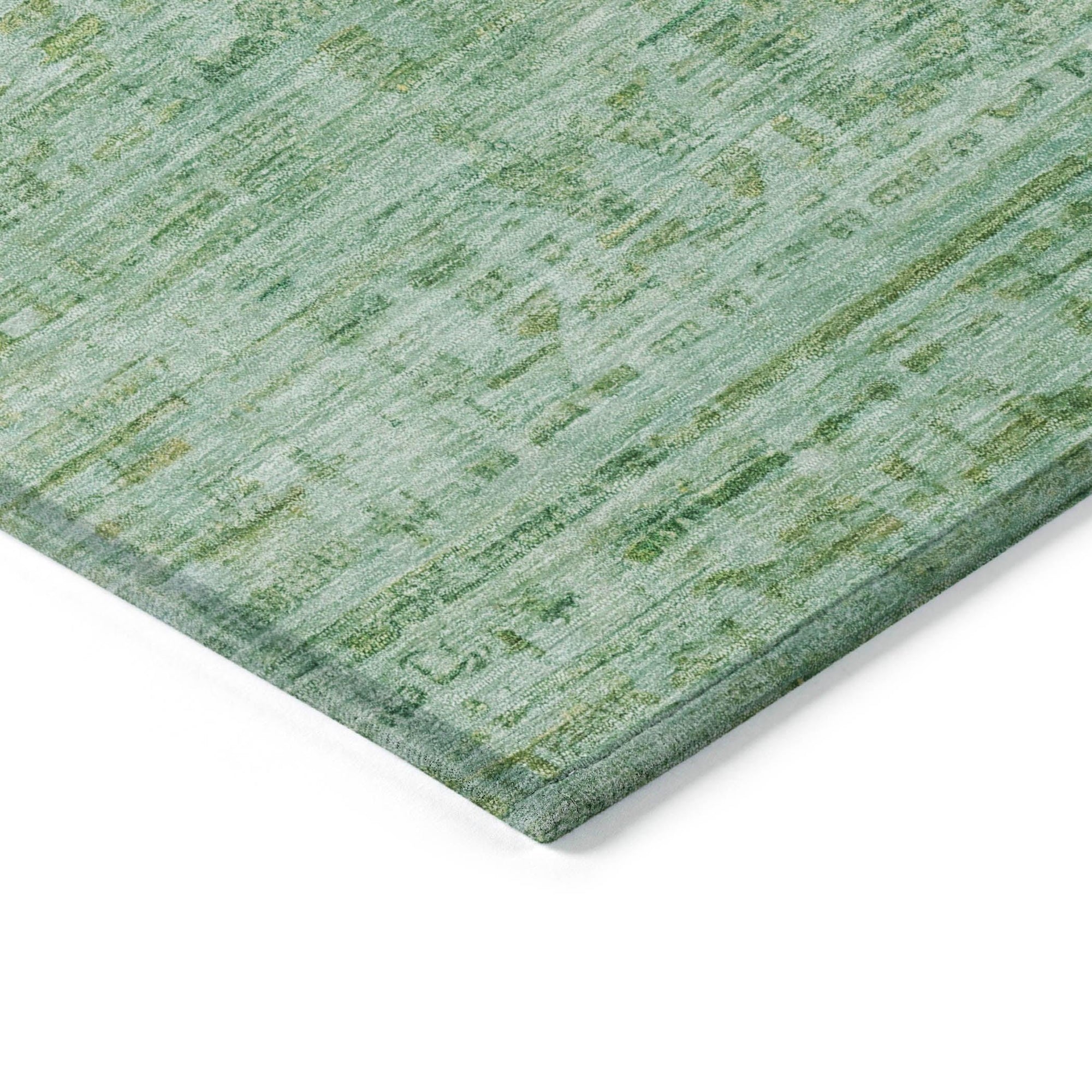 Addison Rugs Laeoril Teal Washable Indoor-Outdoor Rug
