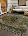 Addison Rugs Maeain Brown Washable Indoor-Outdoor Rug
