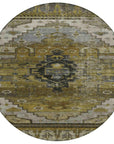 Addison Rugs Maeain Brown Washable Indoor-Outdoor Rug