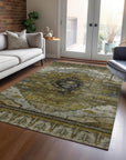 Addison Rugs Maeain Brown Washable Indoor-Outdoor Rug