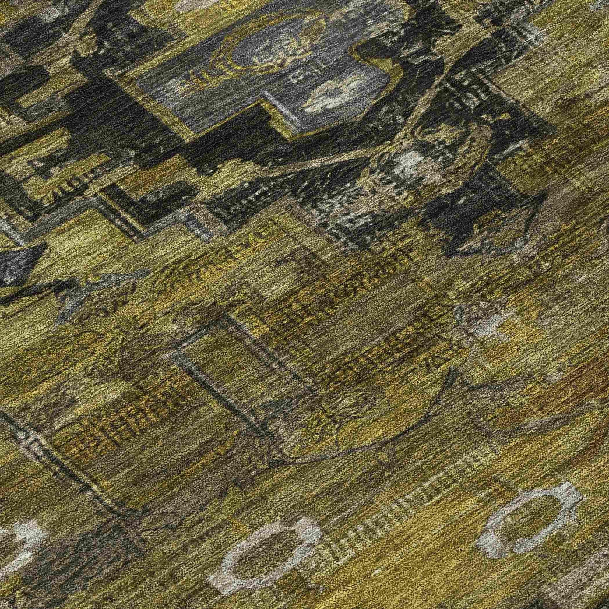Addison Rugs Maeain Brown Washable Indoor-Outdoor Rug
