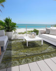 Addison Rugs Maeain Green Washable Indoor-Outdoor Rug