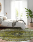Addison Rugs Maeain Green Washable Indoor-Outdoor Rug