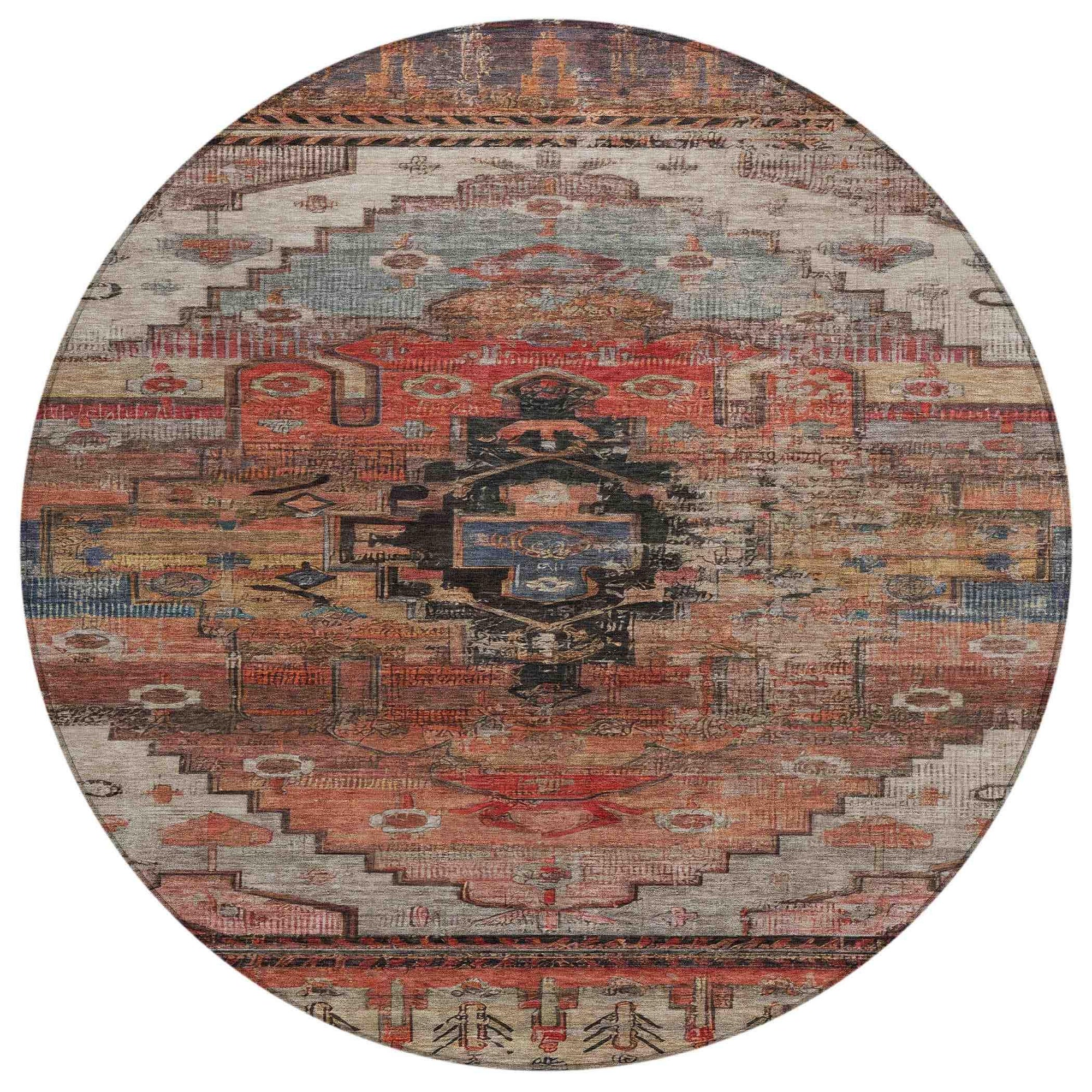 Addison Rugs Maeain Paprika Washable Indoor-Outdoor Rug