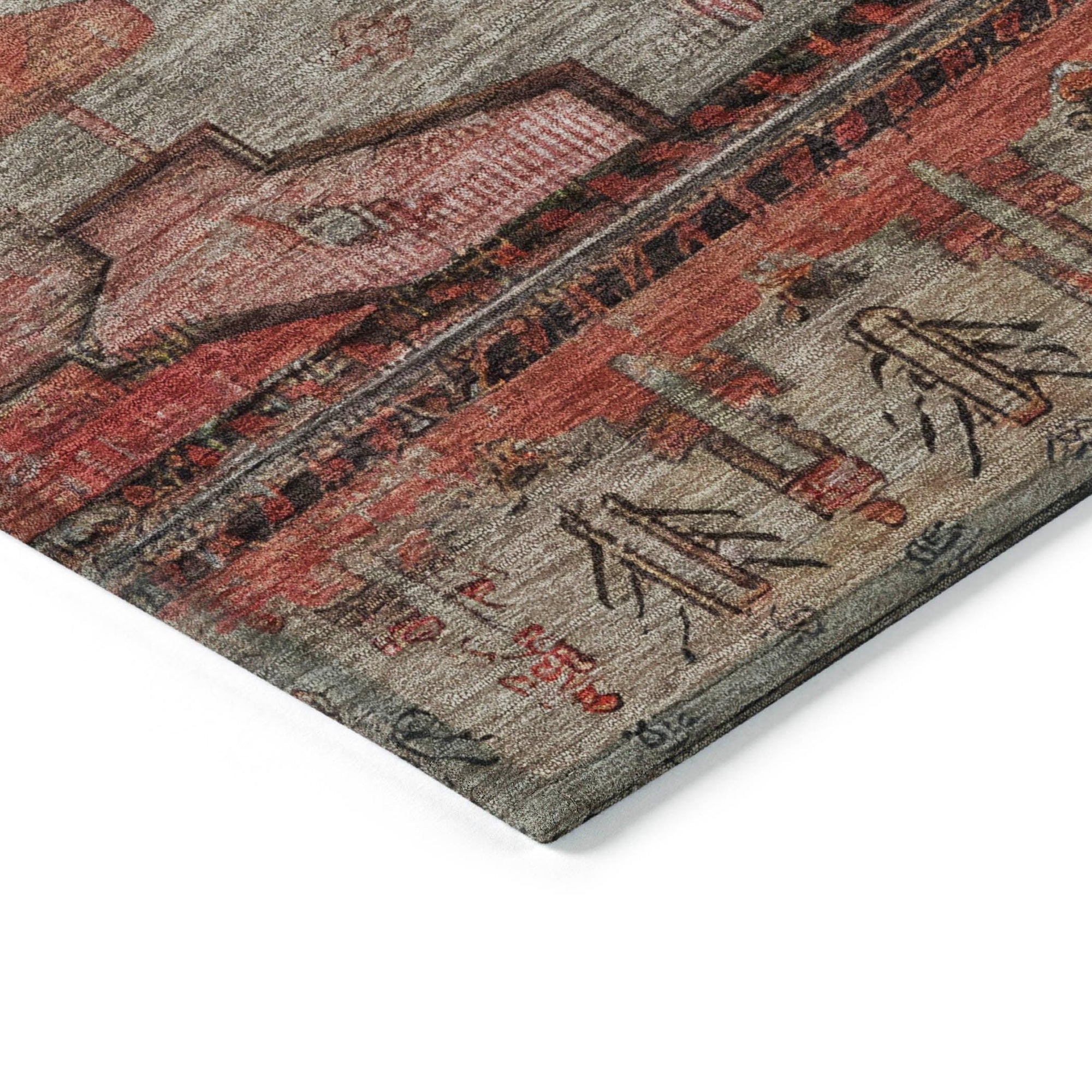 Addison Rugs Maeain Paprika Washable Indoor-Outdoor Rug