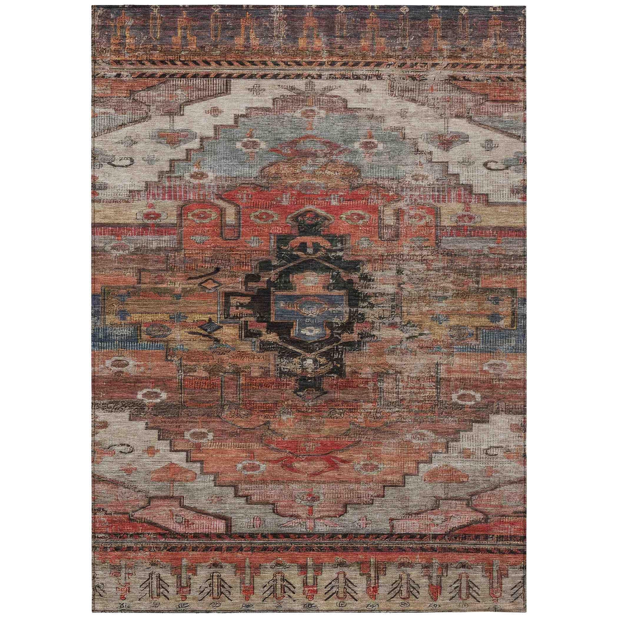 Addison Rugs Maeain Paprika Washable Indoor-Outdoor Rug