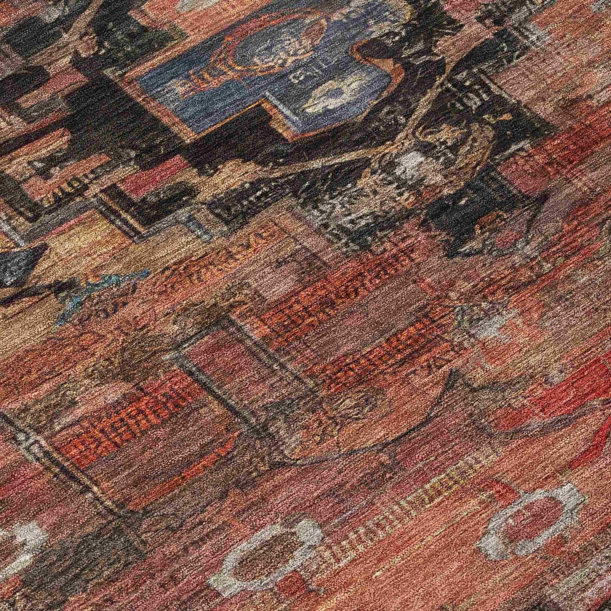 Addison Rugs Maeain Paprika Washable Indoor-Outdoor Rug