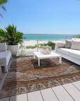 Addison Rugs Maeain Orange Washable Indoor-Outdoor Rug