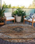 Addison Rugs Maeain Orange Washable Indoor-Outdoor Rug
