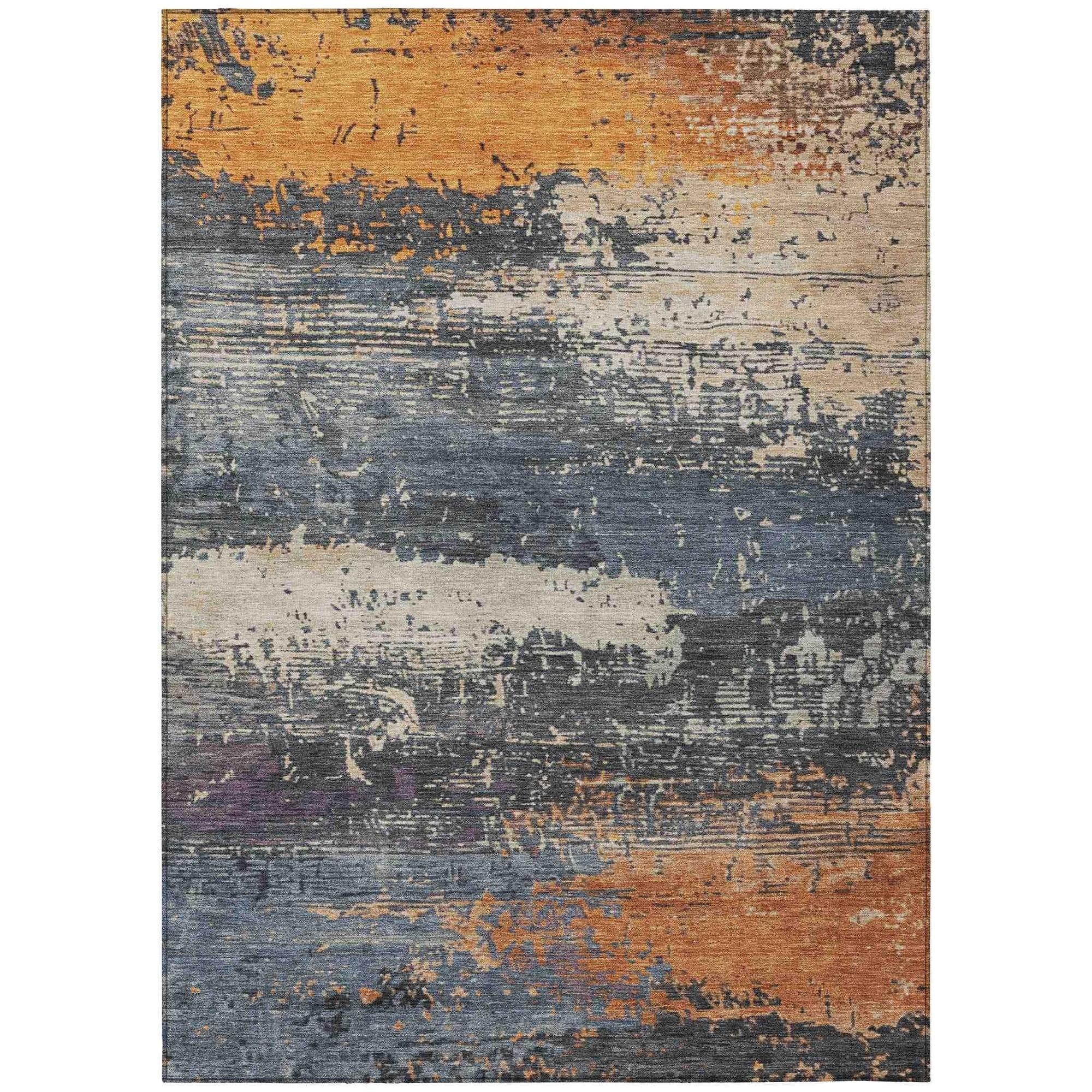 Addison Rugs Maeanor Blue Washable Indoor-Outdoor Rug