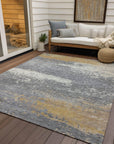Addison Rugs Maeanor Gold Washable Indoor-Outdoor Rug