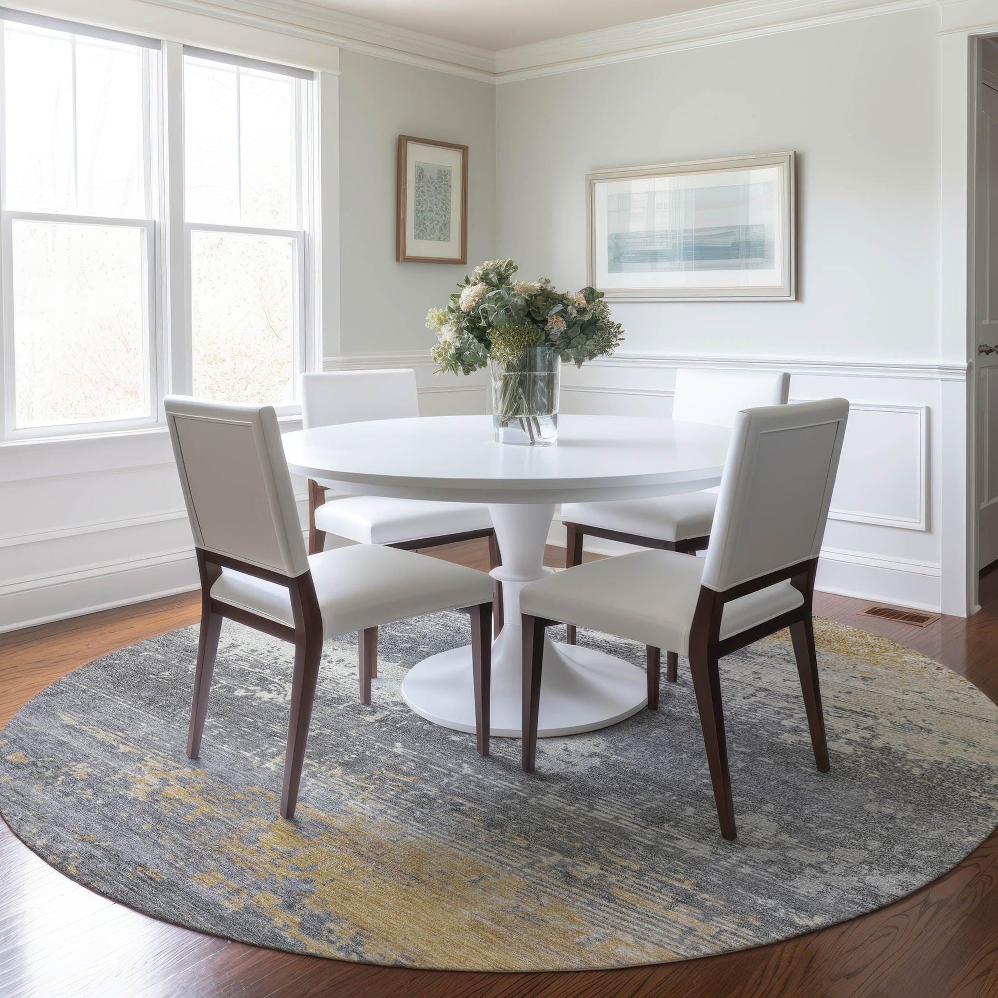 Addison Rugs Maeanor Gold Washable Indoor-Outdoor Rug