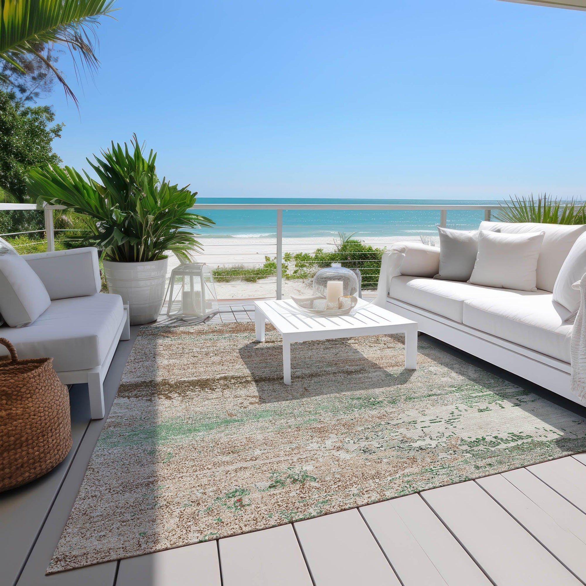 Addison Rugs Maeanor Brown Washable Indoor-Outdoor Rug