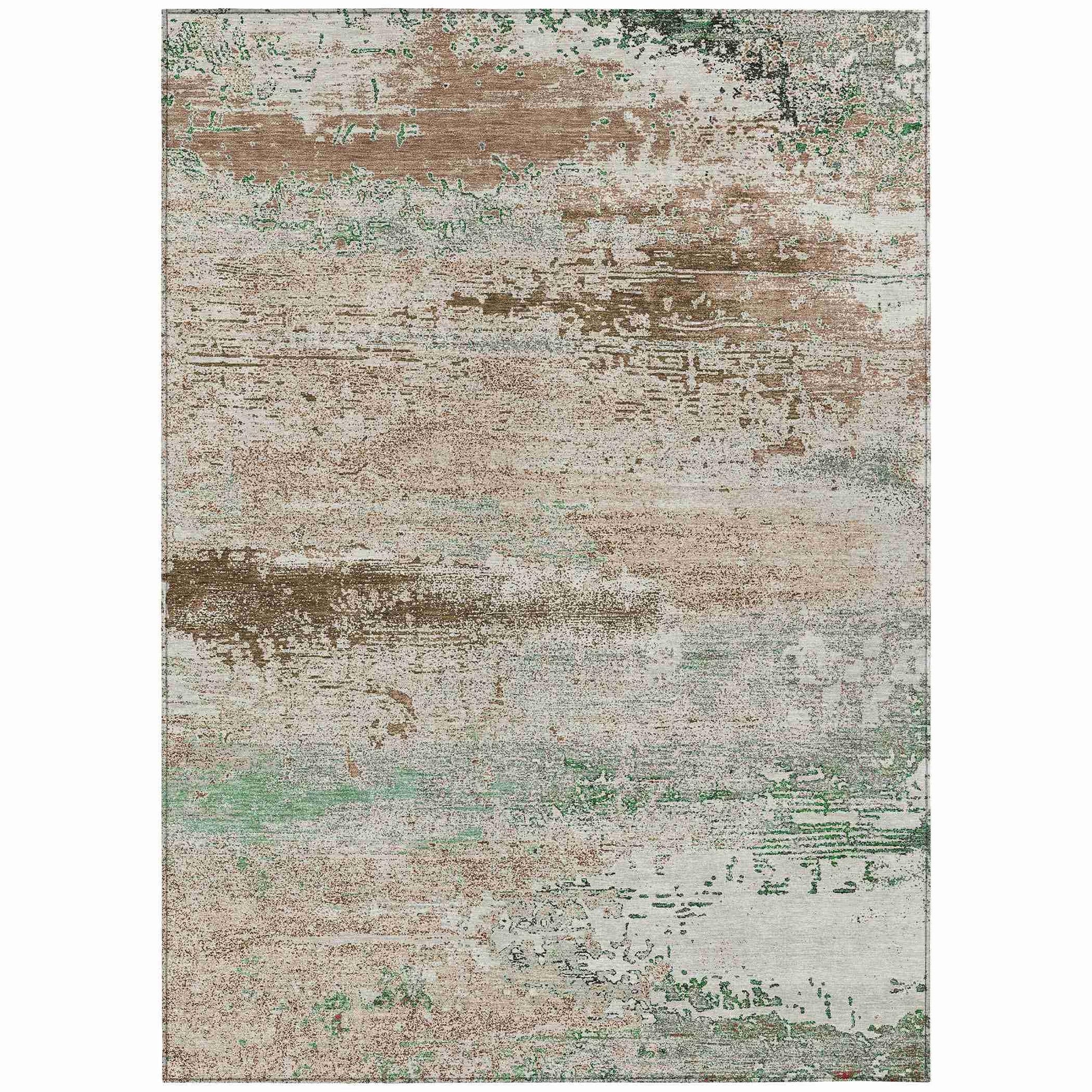 Addison Rugs Maeanor Brown Washable Indoor-Outdoor Rug