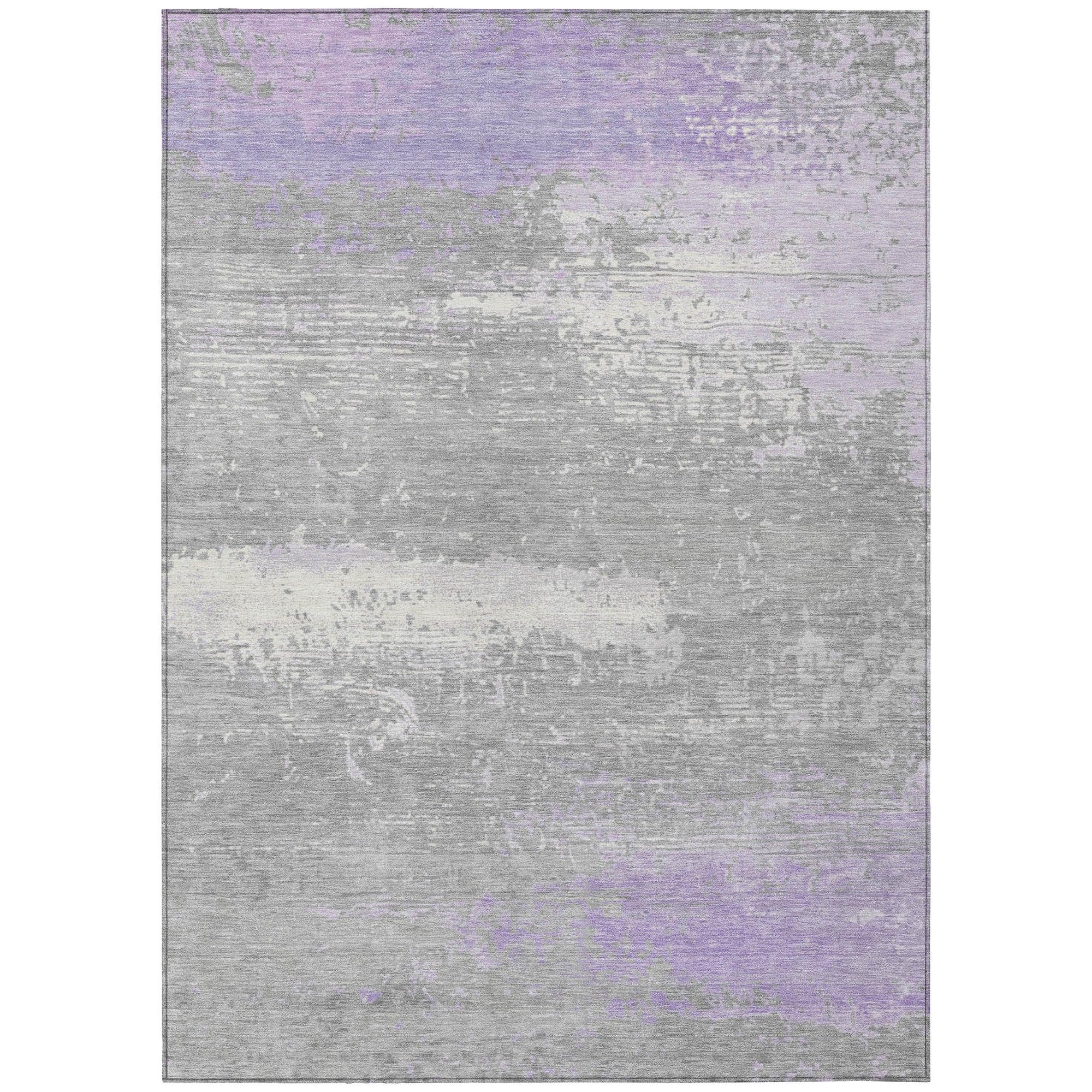 Addison Rugs Maeanor Purple Washable Indoor-Outdoor Rug