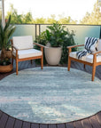 Addison Rugs Maeara Teal Washable Indoor-Outdoor Rug