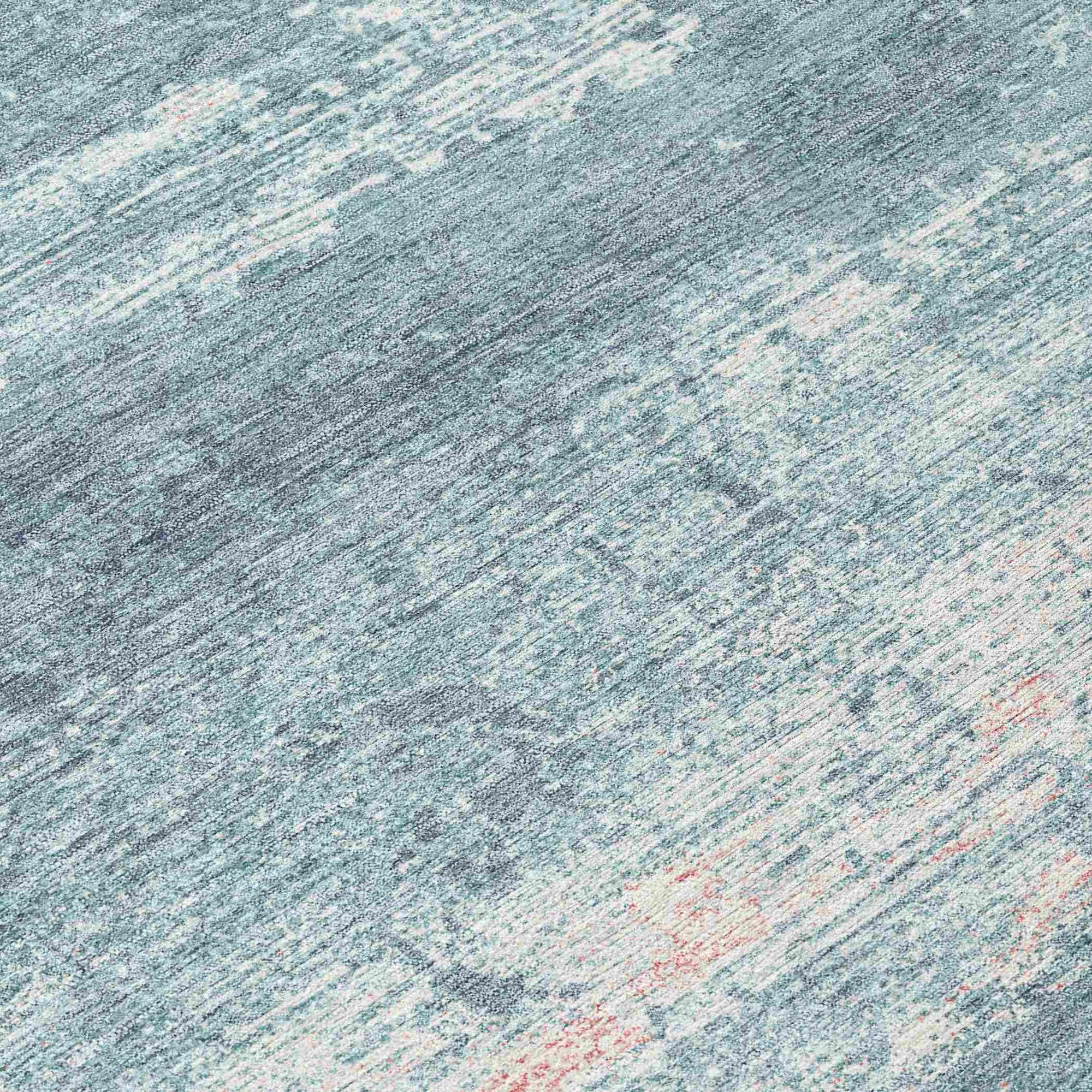 Addison Rugs Maeara Teal Washable Indoor-Outdoor Rug
