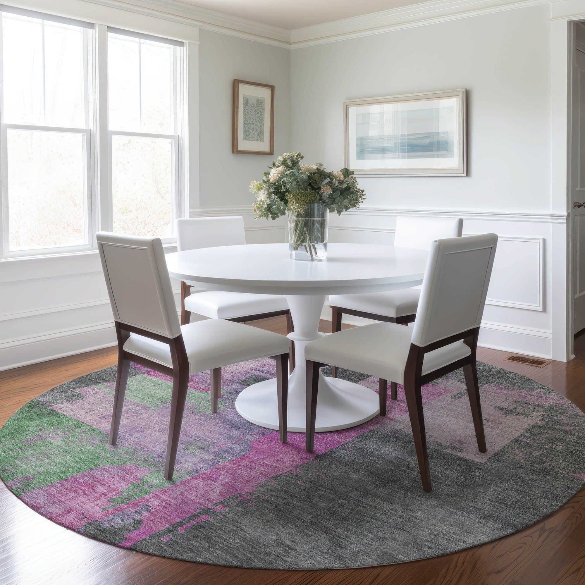 Addison Rugs Maearis Pink Washable Indoor-Outdoor Rug
