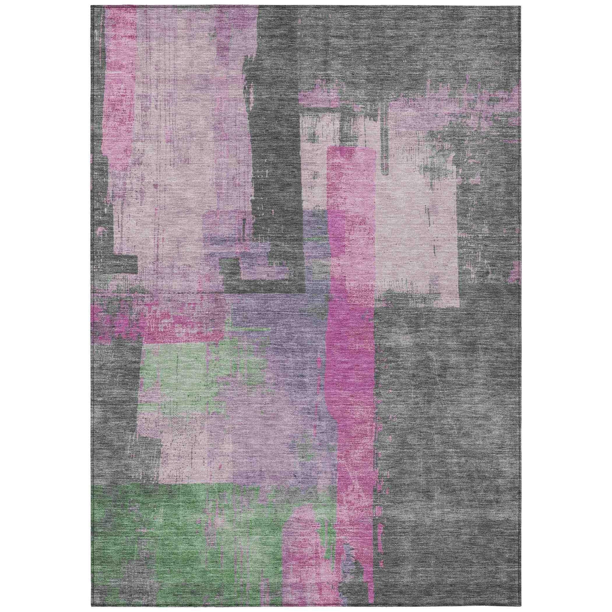 Addison Rugs Maearis Pink Washable Indoor-Outdoor Rug
